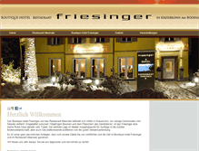 Tablet Screenshot of boutique-hotel-friesinger.de